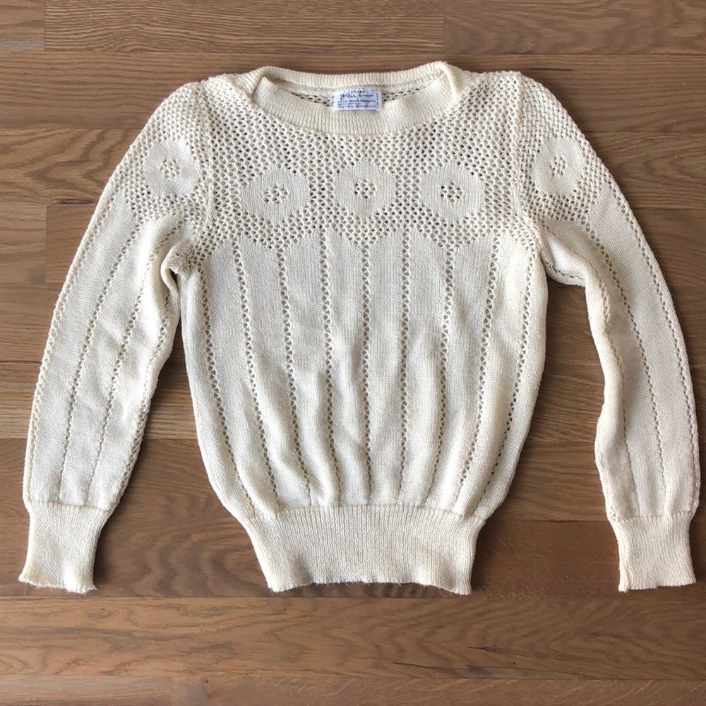 Vintage crochet sweater